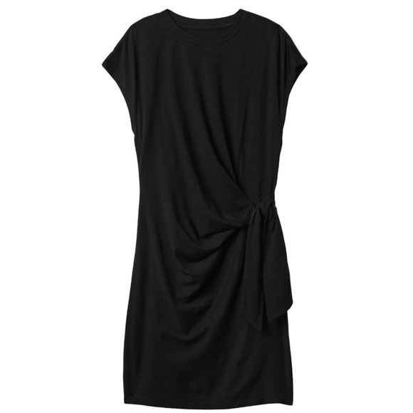 GAP Dresses & Skirts - NWT GAP BLACK Side Tie T-Shirt Dress